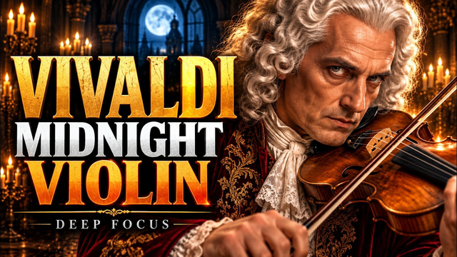 Vivaldi Midnight Concerto | Dark Violin Techno for Deep Focus