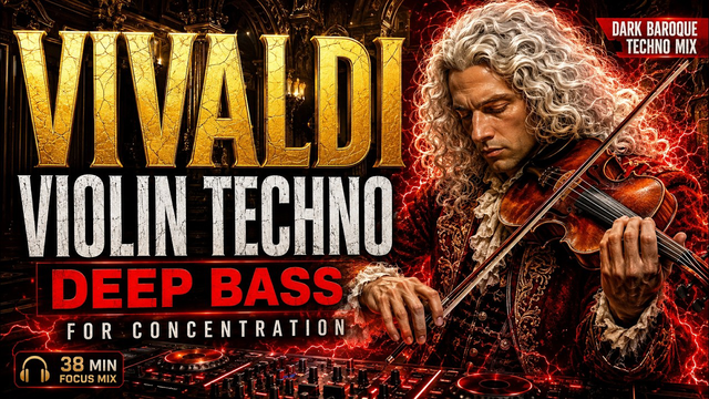 Vivaldi Violin Techno Dark Baroque Deep Bass For Deep Focus