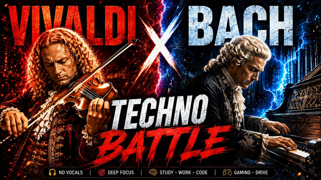 Vivaldi x Bach Techno Battle | Dark Baroque Deep Focus Mix