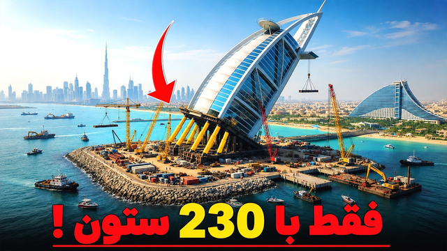 چجوری امارات ،برج العرب میلیاردی دلاری رو اب ساخت!!!،،،