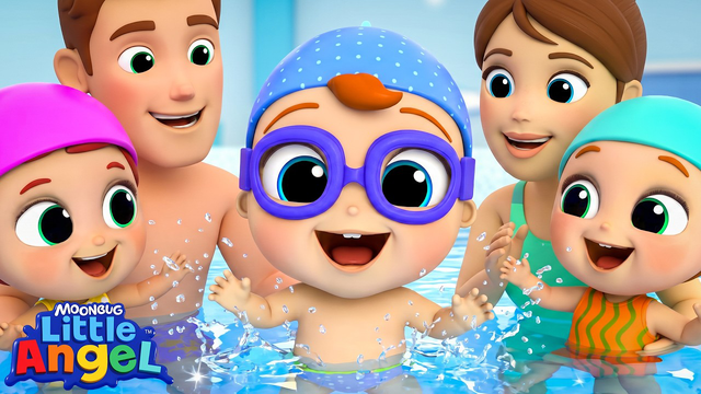 Baby John’s Splash Pad Adventure! 🏊🏻 Little Angel Kids Songs