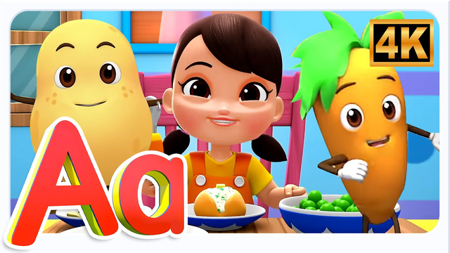 Vegetable Song | Learn Vegetable Names And Kids Nursery Rhymes Sing Along