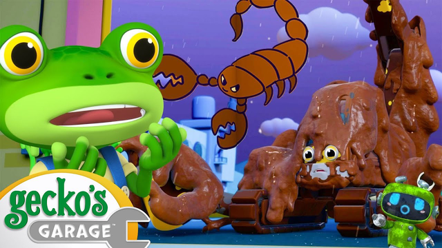 The Muddy Scary Scorpion 😱 Gecko's Garage | Trucks For Children | Cartoons For Kids