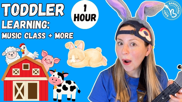 Toddler Learning Animals + More I ONE HOUR Compilation with Ms. Alyssa