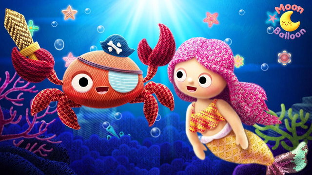 Calming Baby Music 🌙🎈Magical Mermaid🧜‍♀️🌊 Moon Balloon