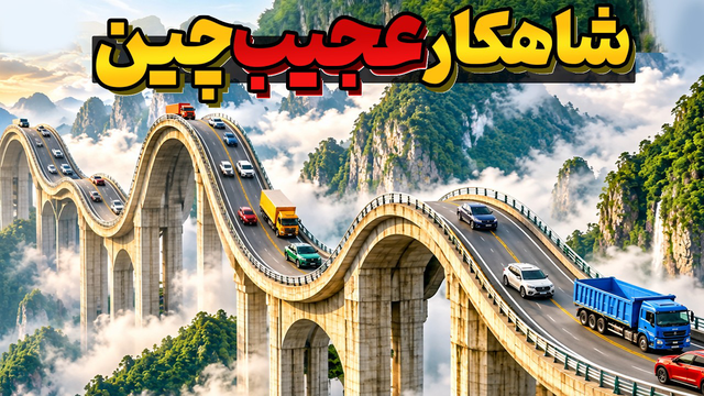 شاهکار دیوانه کننده چینی ها بر فراز ابرها