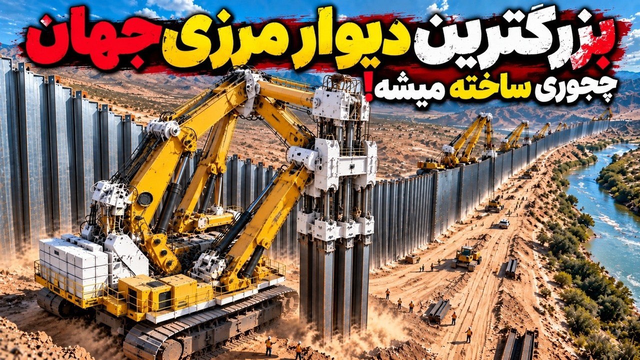 چیزای که در مورد ساخت بزرگترین دیوار مرزی بین امریکا و‌مکزیک‌ نمیدونید!!