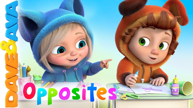 🫶 New Opposites for Kids | Nursery Rhymes and Baby Songs | Dave and Ava 🫶