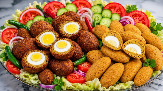 نرگس کباب گوشت یا سیب زمینی؟ Meat vs Potato Nargis Kebab — Which One Looks Better? #Nargesi Kebab