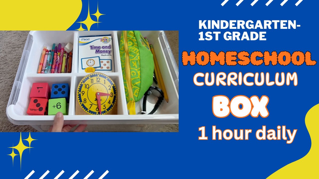 Kindergarten-1st grade Curriculum Box!
