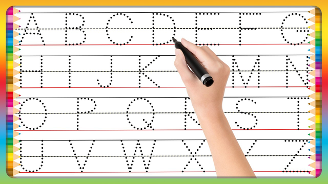 ABC for Kids | Alphabet writing for kids | A to Z | Write the alphabet along the dotted line #abcd