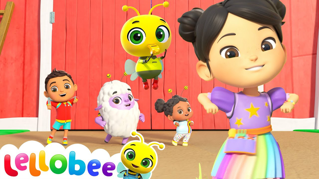 Move Like a Bee with Ella & Friends! | 🌻Lellobee City Farm - Kids Playhouse Song Mix