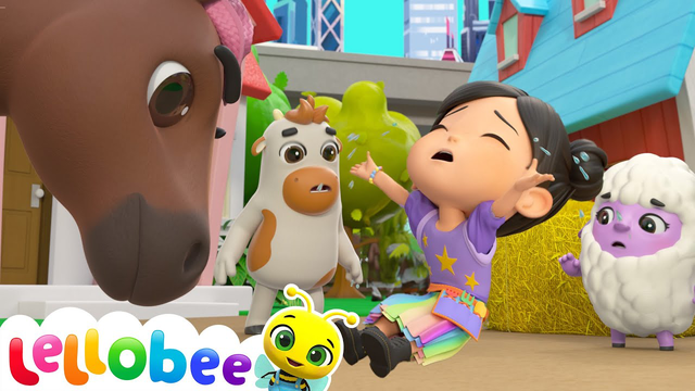Dust Off & Try Again with Ella & Heidi | 🌻Lellobee City Farm - Kids Playhouse Song Mix