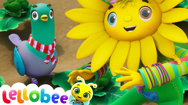 Pigeons vs. Sunny the Scarecrow! Who Will Win? 🏆 | 🌻Lellobee City Farm - Kids Playhouse Song Mix
