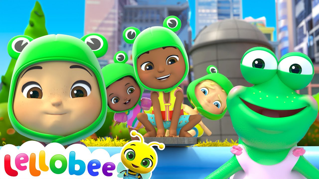 Swimming Fun with Frogalina: Ben’s Big Jump! 🎶☀️ | 🌻Lellobee City Farm - Kids Playhouse Song Mix