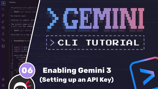 آموزش Gemini CLI — قسمت ۶: افزودن کلید API