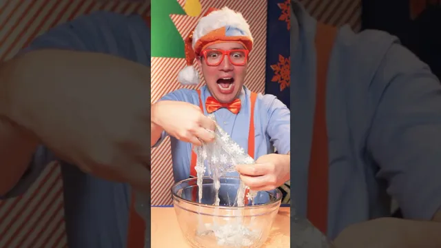وقت ساخت اسلایم زمستانی شد❄️! ساخت اسلایم با بلیپی — کلیپ کوتاه