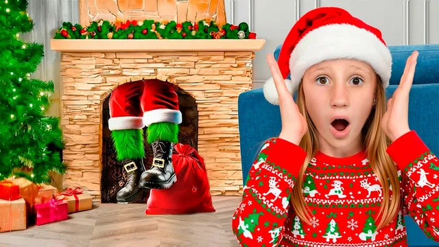 Nastya and Friends in a Christmas tale inspired by the Grinch