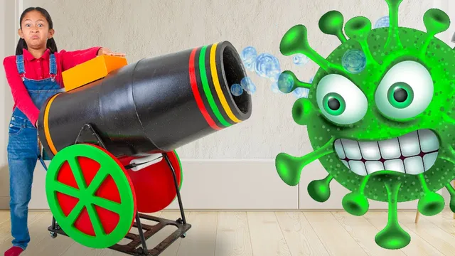 Andrea & Bobby Fights Germs! 🦠 Wash Your Hands Cleaning Adventure