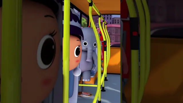 The Tyres On The Bus Go 💨💨💨 nurseryrhymes forkids | shorts
