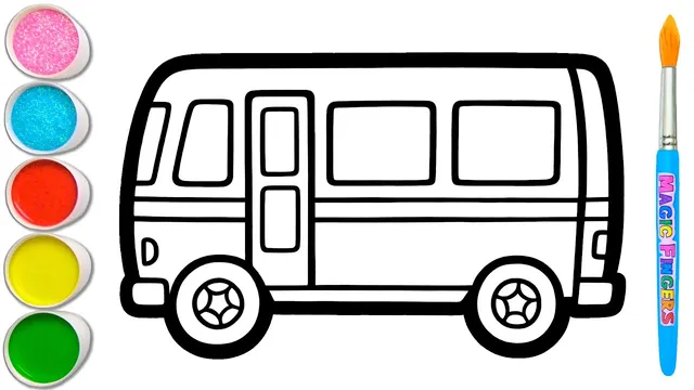 نقاشی، رنگ آمیزی و نقاشی گردشگری 👧🏼🚌👦🏻 مراحل نقاشی به نقاشی