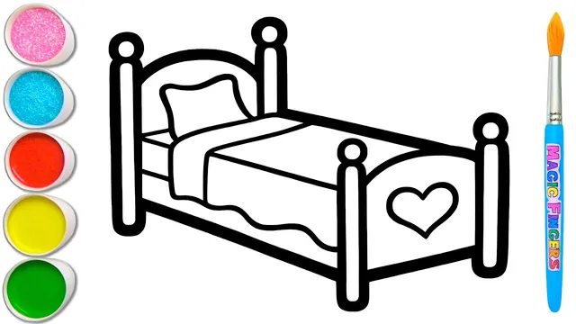 نقاشی زمان خواب، نقاشی و رنگ‌آمیزی 😴🛏️😴 هنر برای کودکان