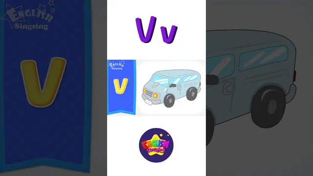 آموزش فونتیک حرف V - ترانه حروف الفبا | آموزش فونتیک برای کودکان #کوتاه