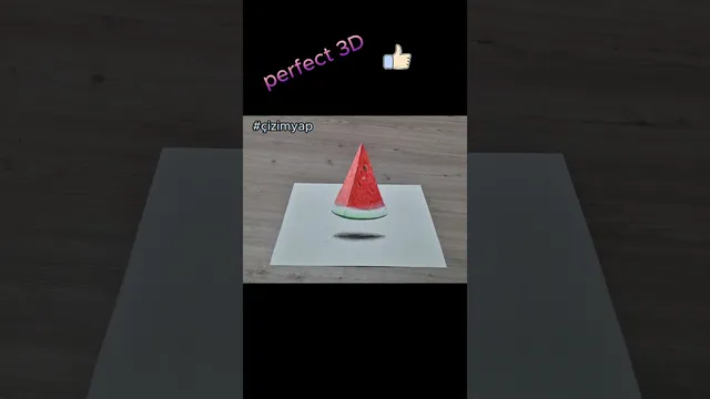 نقاشی سه‌بعدی آسان #شورتز #çizimyap #3d