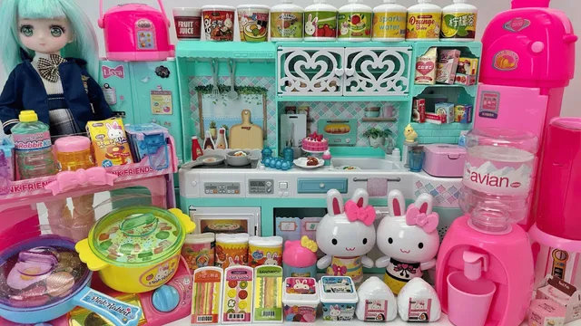 10 دقیقه لذت بخش با باز کردن اسباب بازی‌های جذاب مینی کیچن ASMR Toy R