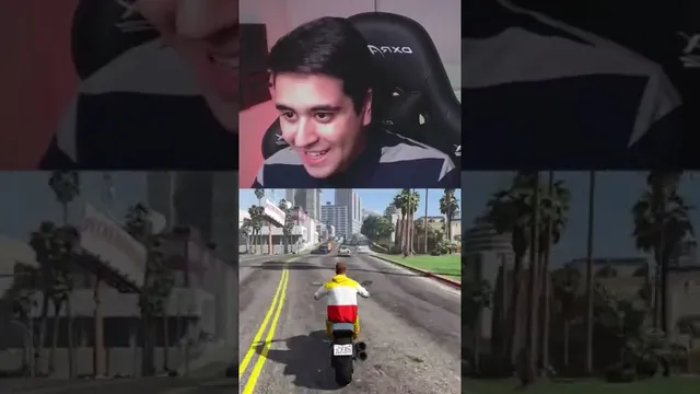 وقتی تصادف با یکی توی جی تی ای حسابی خنده‌دار می‌شود! ⛔️😂