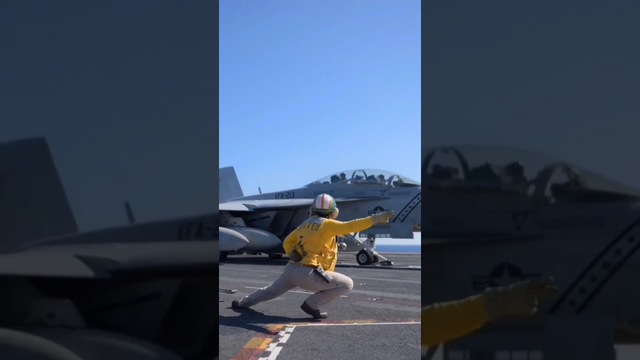 پرواز بر روی جدیدترین ناو هواپیمابر آمریکا: USS GERALD R.FORD