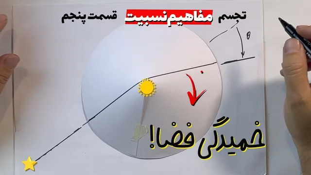 تجسم جالب خمیدگی فضا و پاسخ به سوال «چرا نور خم می‌شود؟»