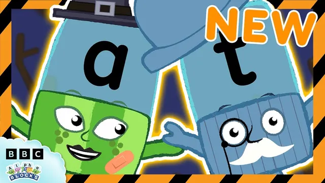 آهنگ خنده‌دار و ترسناک 🎃 یاد بگیریم خواندن را با حروف A و T | خفاش، گربه، کلاه | @officialalpha