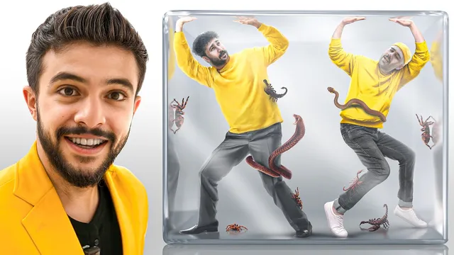 قسمت دوم چالش بازی زرد | با حیوانات رادیواکتیو آشنا شوید!! 🐍☠️