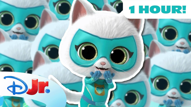 آهنگ گربه‌های سوپری! گربه گول‌زن! 🐱🎶 | ۱ ساعت تکرار | @disneyjr
