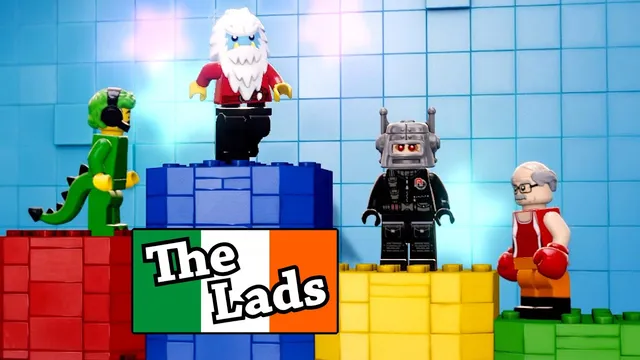چهار یوتیوبر عصبانی ایرلندی تلاش می‌کنند آرام بازی LEGO Party کنند