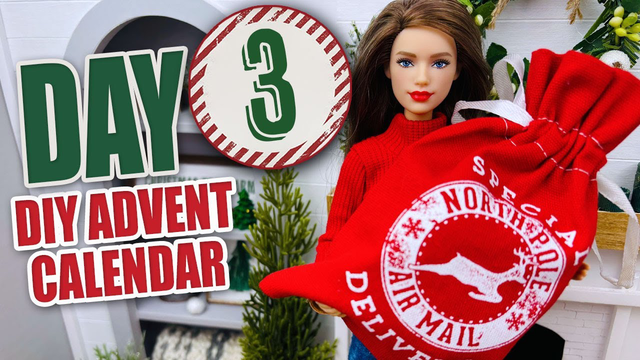 Day 3 DIY Miniature Advent Calendar - How to make your own Advent calendar with