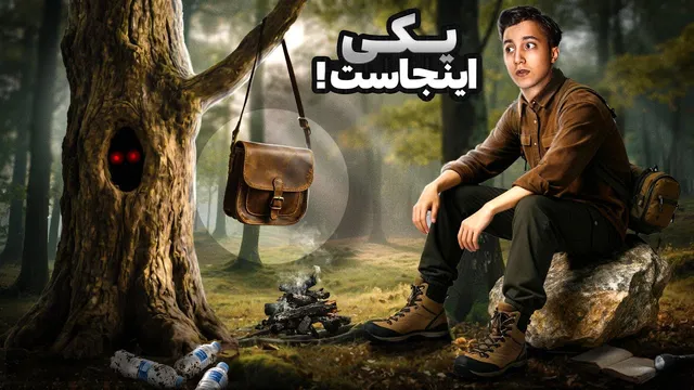 تنهایی در جنگل! 😨 ۲۴ ساعت فرار کردم و یک راز عجیب کشف کردم ❌️