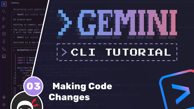 آموزش Gemini CLI — قسمت ۳: ویرایش و اعمال تغییرات در کد