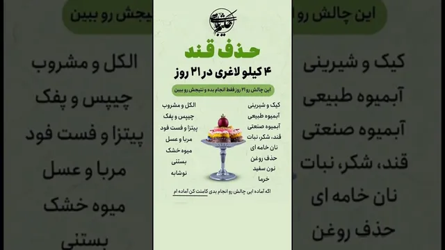 کاهش وزن ۴ کیلو در ۲۱ روز (ویدیوی کوتاه)