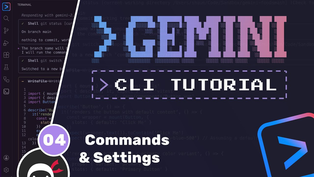 آموزش Gemini CLI — قسمت ۴: دستورات و تنظیمات