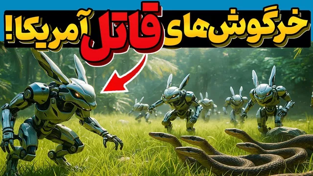 نبرد فاجعه‌بار آمریکا: ربات‌های خرگوشی علیه مارهای غول‌پیکر