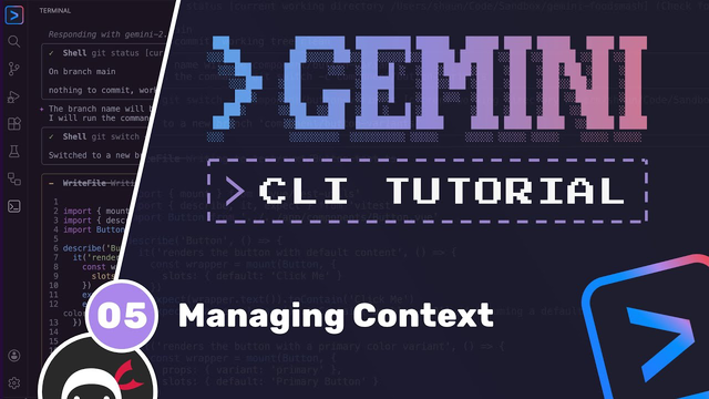 آموزش Gemini CLI — قسمت ۵: مدیریت کانتکست‌ها