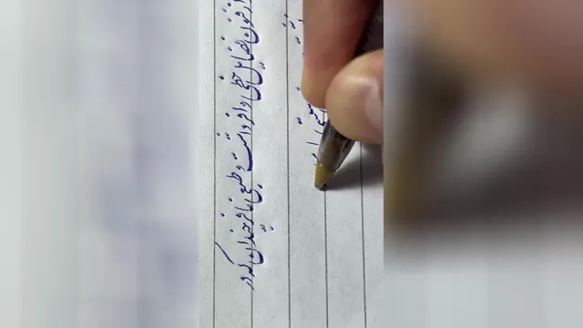 آموزش خوشنویسی با خودکار در برنامه زنده