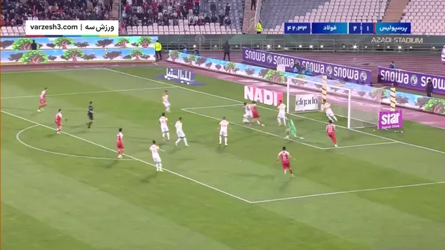 گل اول اورونوف برای پرسپولیس | پرسپولیس مقابل فولاد | خلاصه بازی | پرشین جی