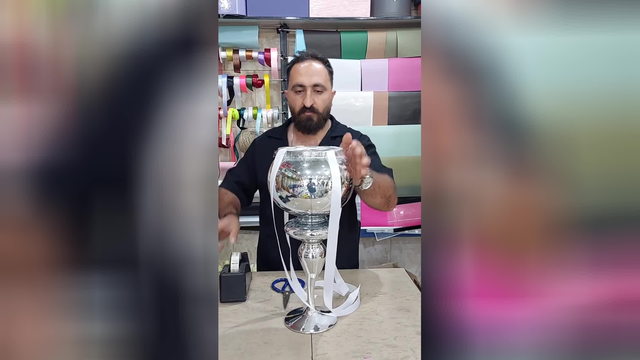 آموزش بستن اسفنج روی جام