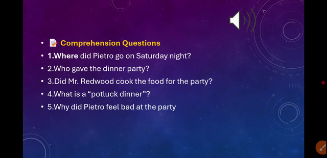 Learn English,potluck dinner,listening,تمرین شنیداری زبان انگلیسی