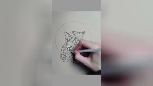 آرامش مانند یک جگوار - طراحی با خودکار