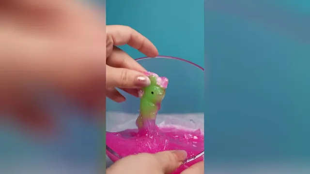 Poor Hammy! 🐹 Sticky Glitter Sensory Slime Pink Party With Little Angel Toy Pla