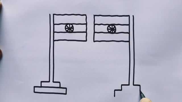 How to Draw Republic Day Special Drawing Using 100 Number 🇮🇳